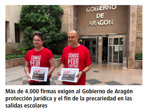 Más de 4.000 firmas piden protección jurídica para las salidas escolares